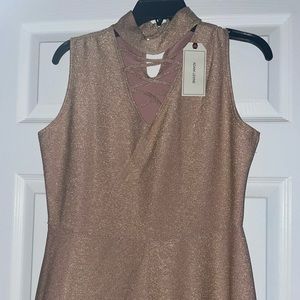 adam levine collection party dress rose gold